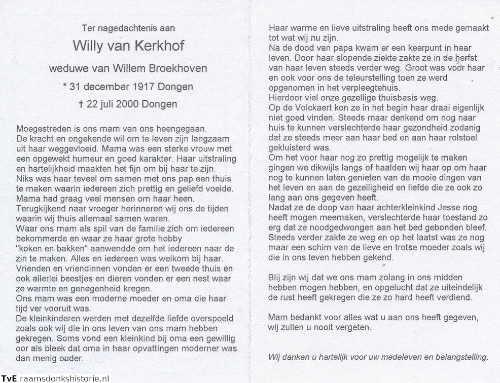 Willy van Kerkhof- Willem Broekhoven